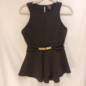 2B Bebe Black Textured Top